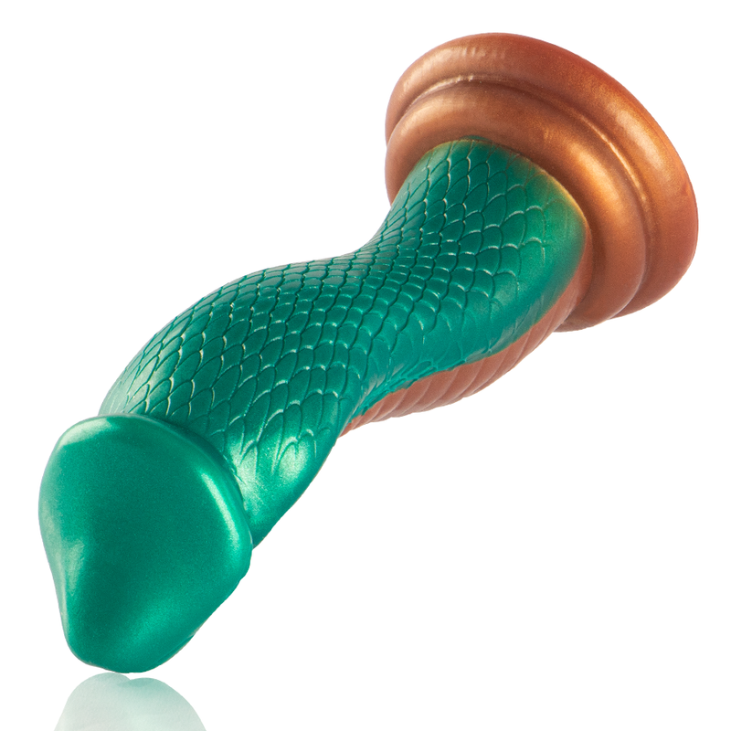 Epic – Gode Python Cobra Vert, Design Écailleux Fantaisie
