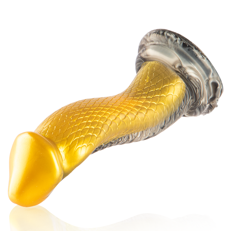 Epic – Gode Drakon Cobra Jaune, Texture Écailleuse Fantaisie