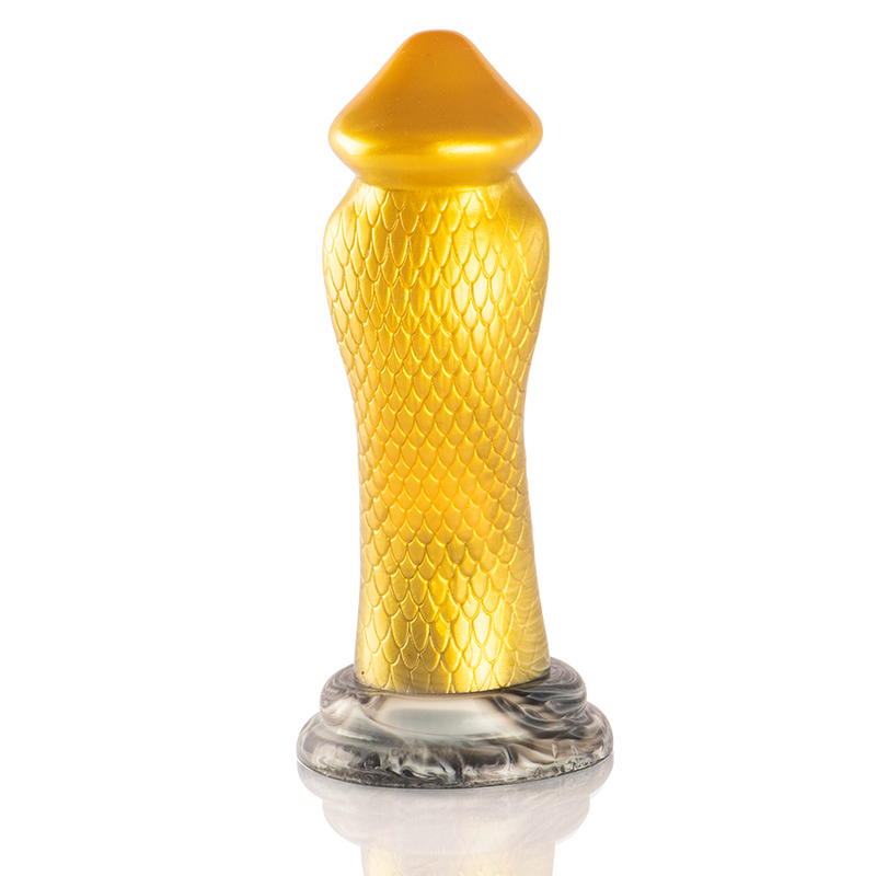 Epic – Gode Drakon Cobra Jaune, Texture Écailleuse Fantaisie