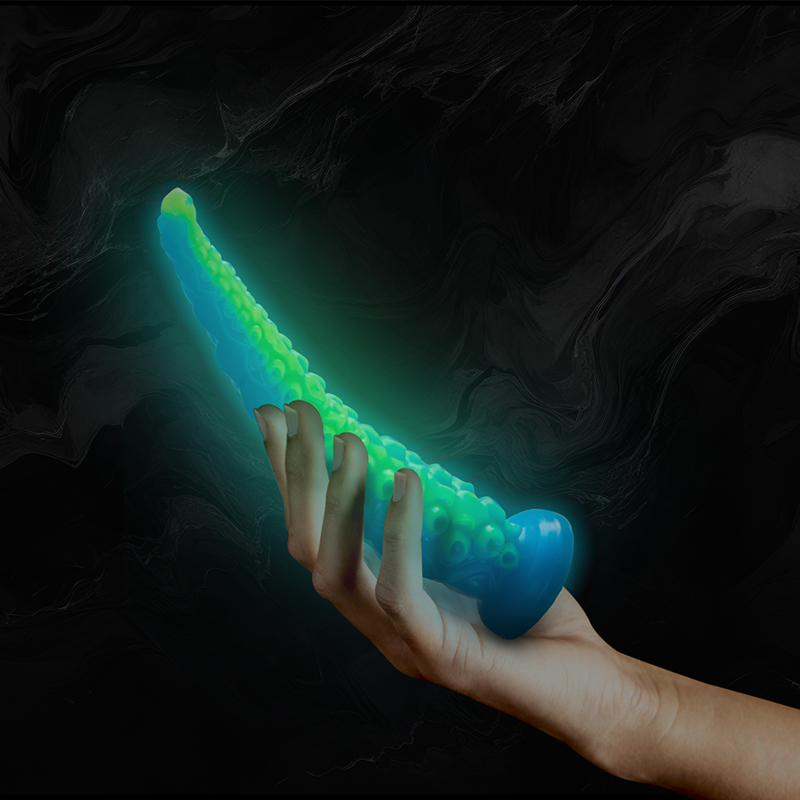 Epic - Gode ventouse tentacule petite taille Scylla - Phosphorescent