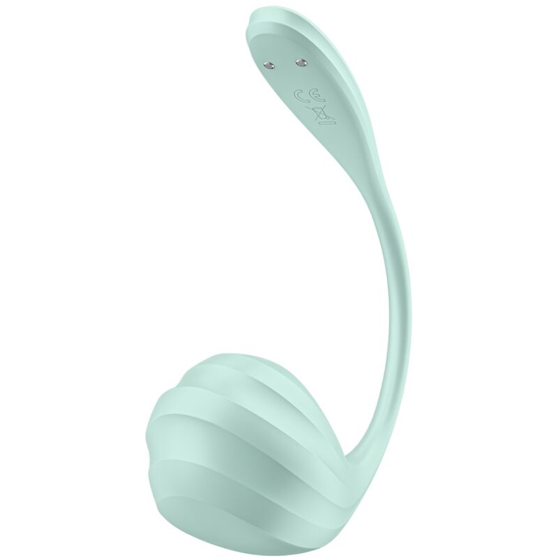 Satisfyer - Œuf Vibrant Connecté & Waterproof Smooth Petal - Vert