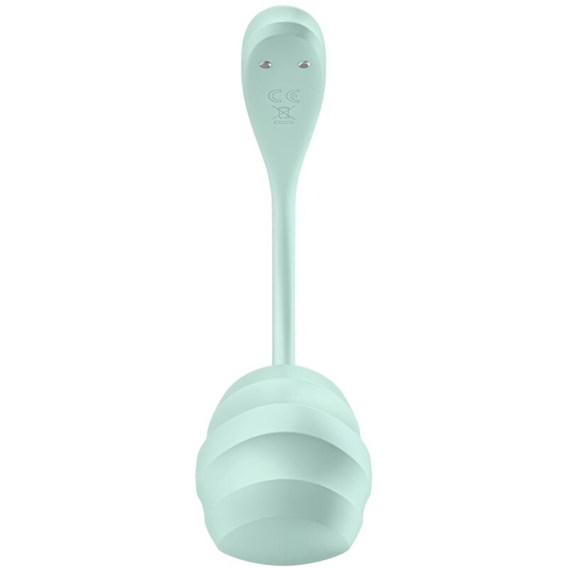 Satisfyer - Œuf Vibrant Connecté & Waterproof Smooth Petal - Vert