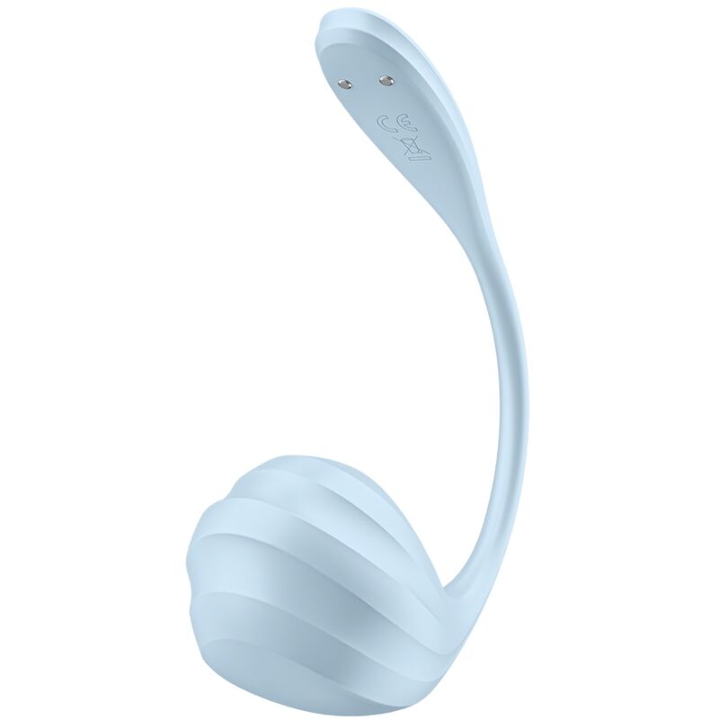 Satisfyer - Œuf Vibrant Connecté & Waterproof Smooth Petal - Bleu