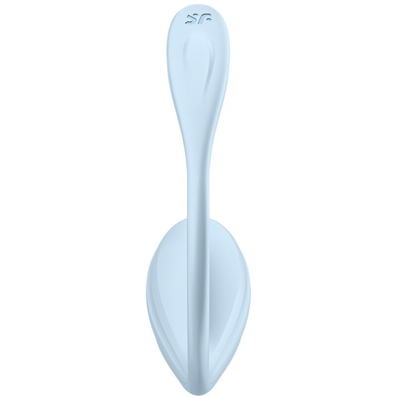 Satisfyer - Œuf Vibrant Connecté & Waterproof Smooth Petal - Bleu