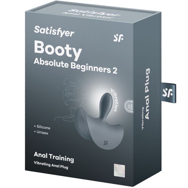 Satisfyer - Plug Anal Vibrant Débutant Booty Absolute Beginners 2 - Gris