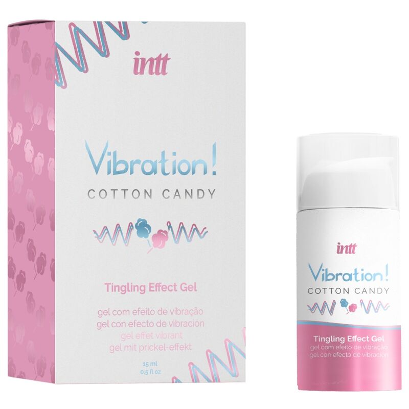 Intt - Gel Stimulant à Effet vibrant Barbe à Papa Vibration! - 15 ml