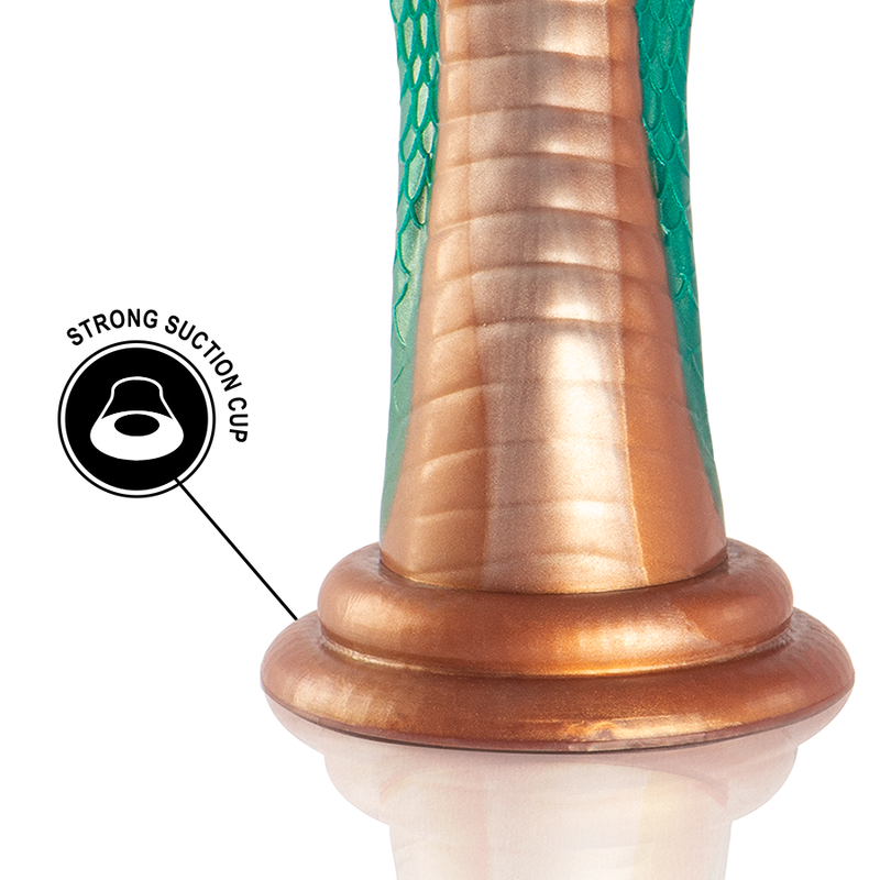 Epic – Gode Python Cobra Vert, Design Écailleux Fantaisie