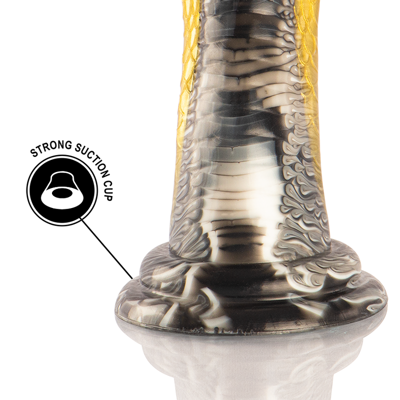 Epic – Gode Drakon Cobra Jaune, Texture Écailleuse Fantaisie