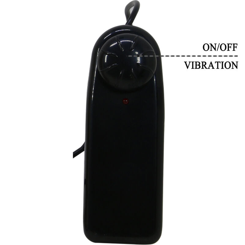 Pretty Love - Gode Ceinture Creux et Vibrant Marron / 17,5 cm