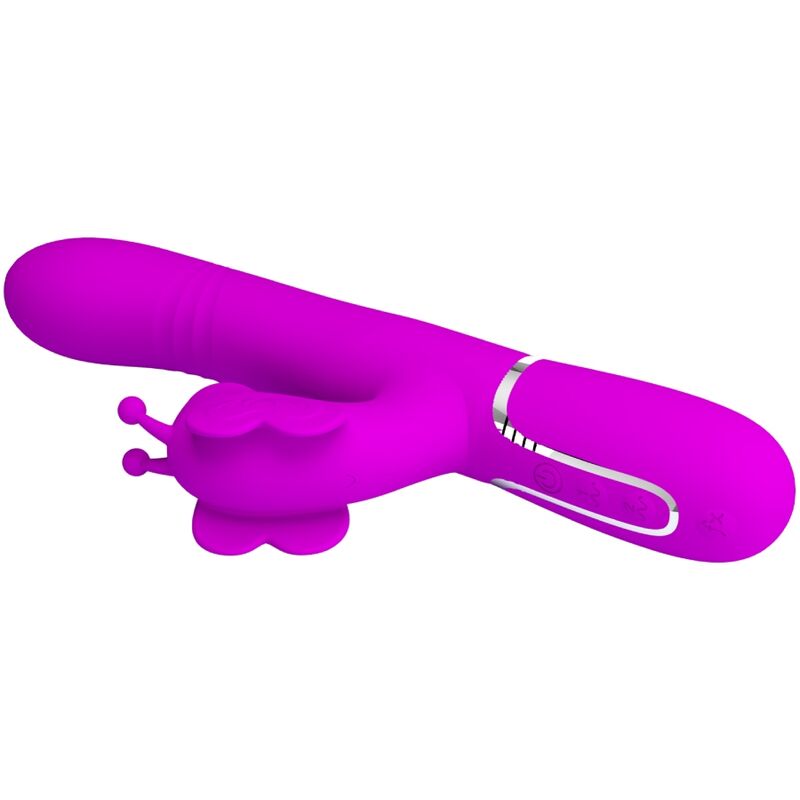 Pretty Love – Stimulateur Rabbit Papillon Multifonction 4 en 1 Fuchsia
