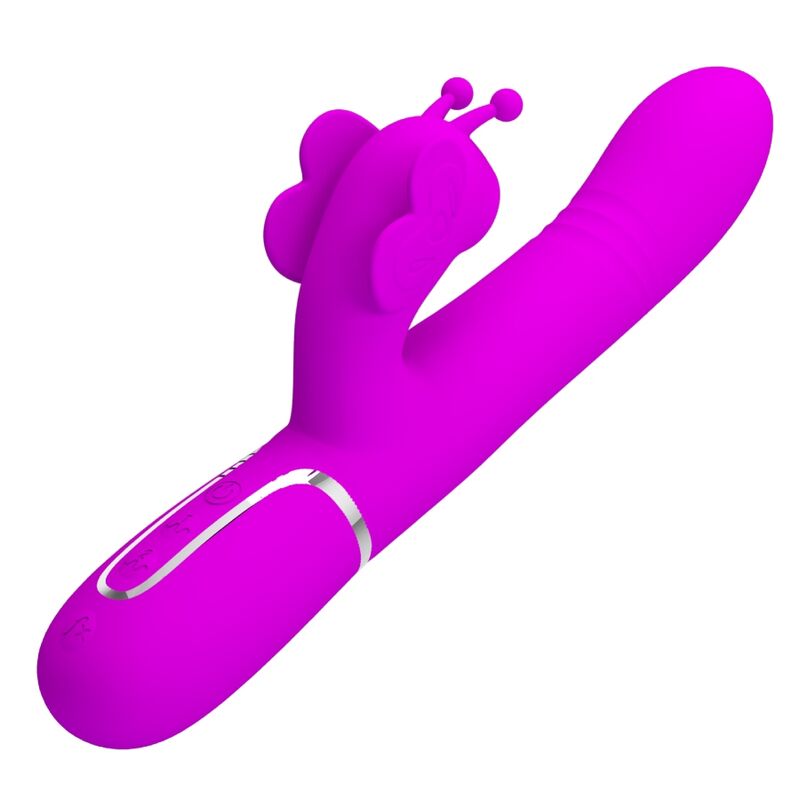 Pretty Love – Stimulateur Rabbit Papillon Multifonction 4 en 1 Fuchsia