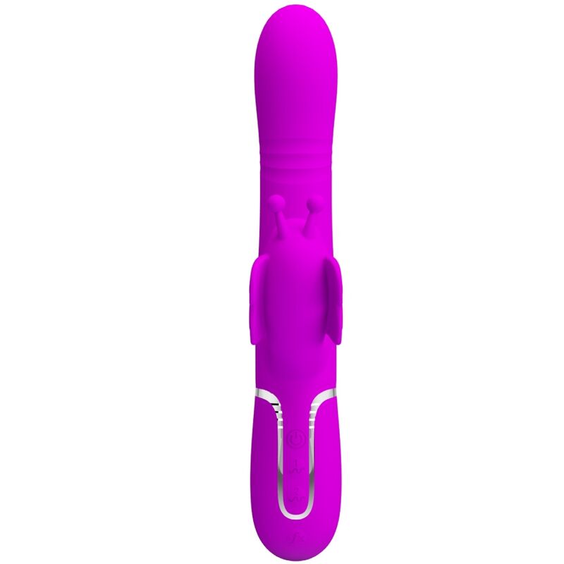 Pretty Love – Stimulateur Rabbit Papillon Multifonction 4 en 1 Fuchsia