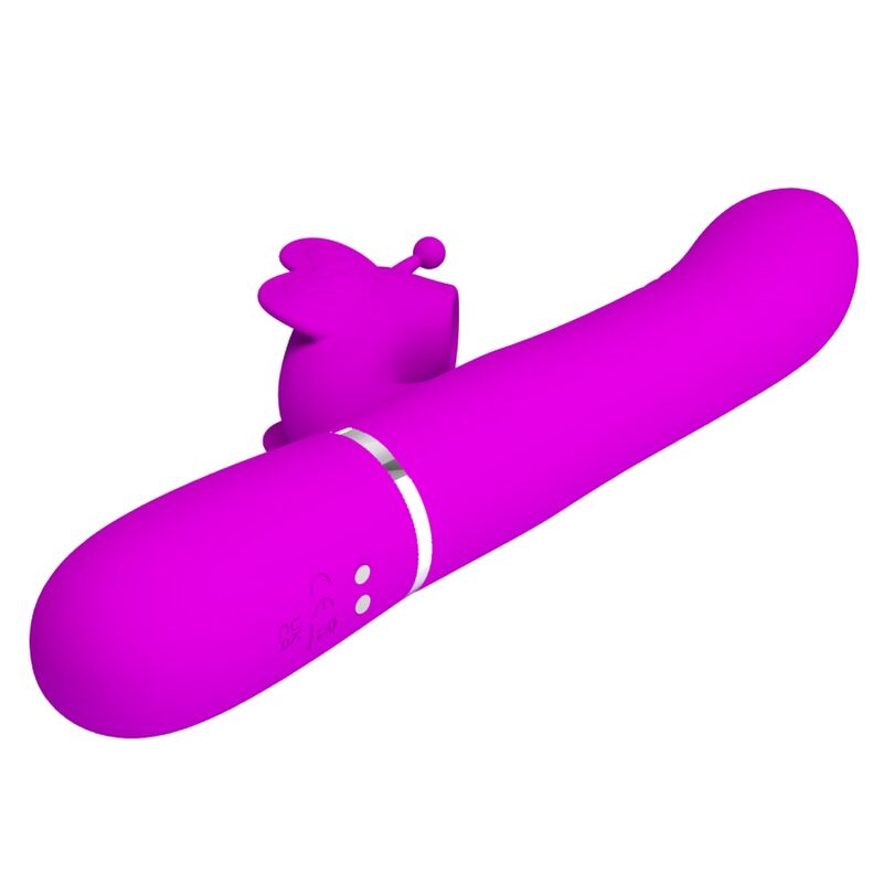 Pretty Love – Stimulateur Rabbit Papillon Multifonction 4 en 1 Fuchsia