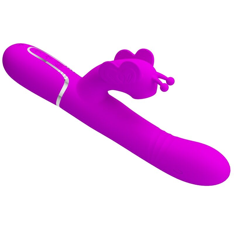 Pretty Love – Stimulateur Rabbit Papillon Multifonction 4 en 1 Fuchsia