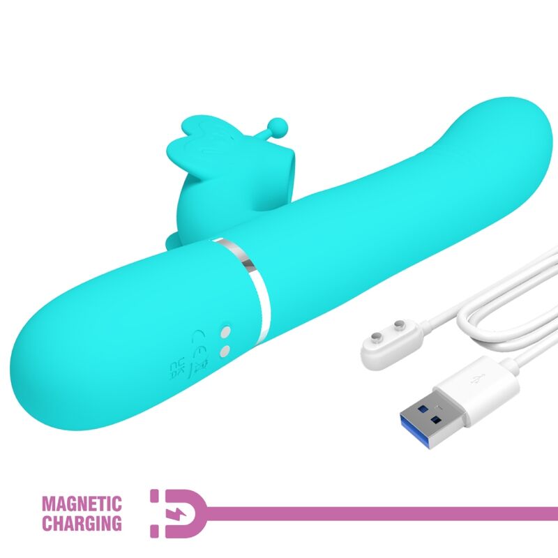 Pretty Love – Stimulateur Rabbit Papillon Multifonction 4 en 1 Vert
