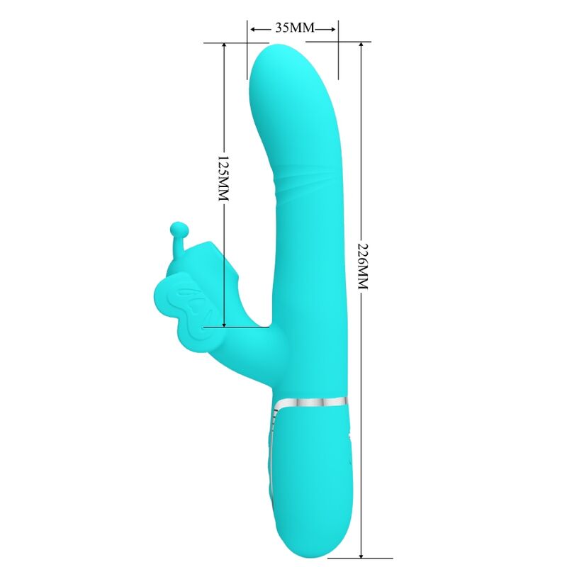 Pretty Love – Stimulateur Rabbit Papillon Multifonction 4 en 1 Vert