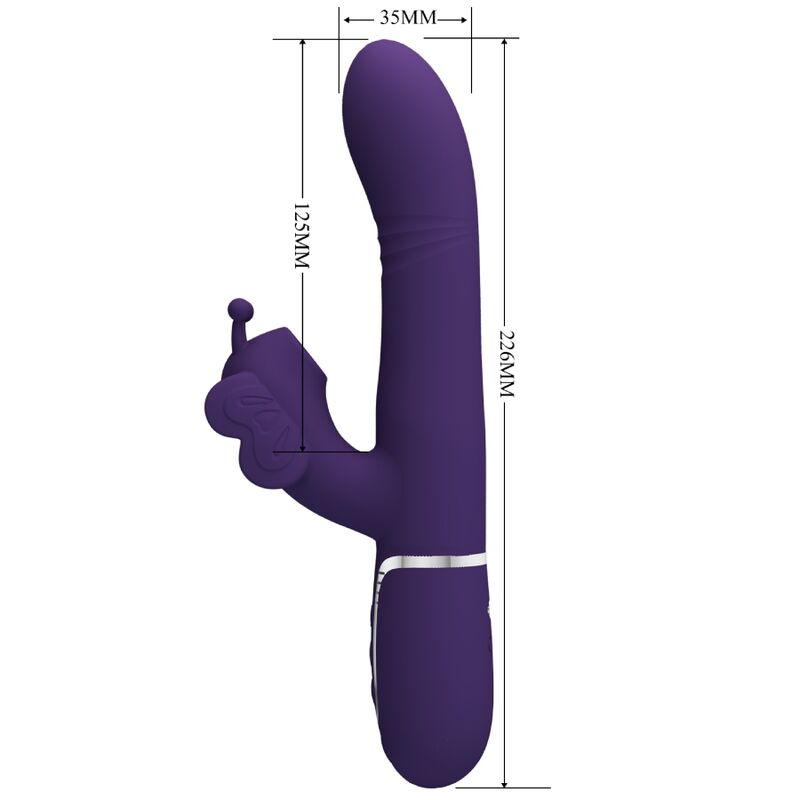 Pretty Love – Stimulateur Rabbit Papillon Multifonction 4 en 1 Violet