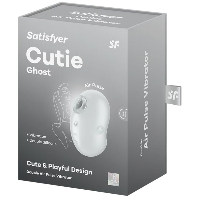 Satisfyer - Vibromasseur Clito Compact Cutie Ghost - Blanc