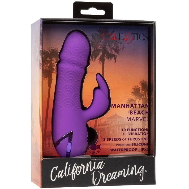 Calexotics – Vibromasseur Rabbit Étanche Mini Manhattan Beach Marvel Violet