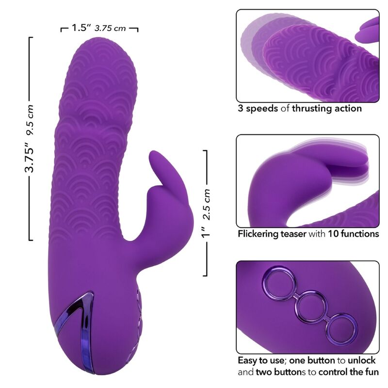 Calexotics – Vibromasseur Rabbit Étanche Mini Manhattan Beach Marvel Violet