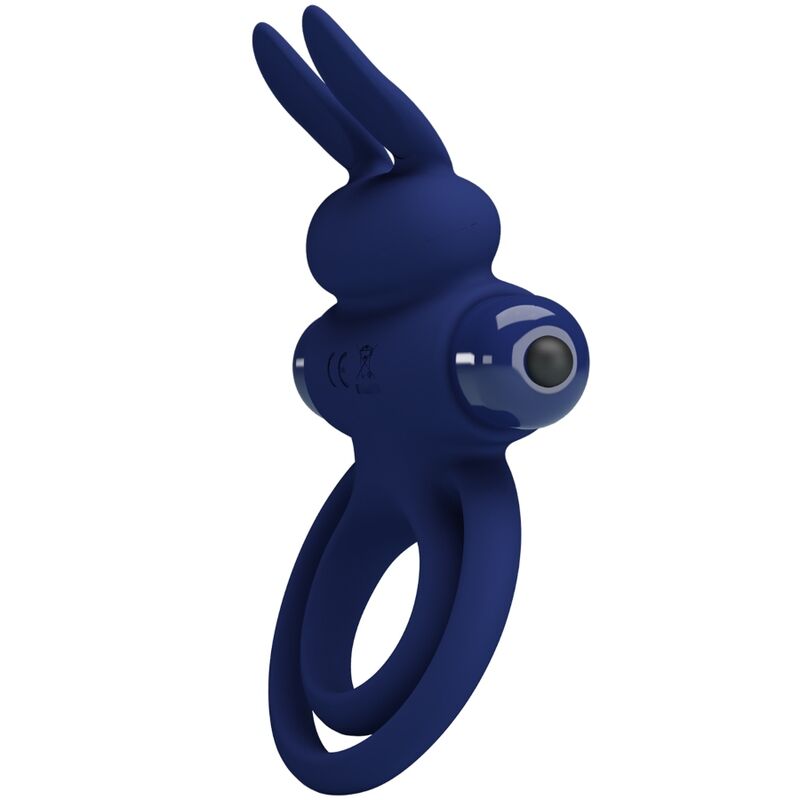 Pretty love - darey double anneau vibrant lapin bleu
