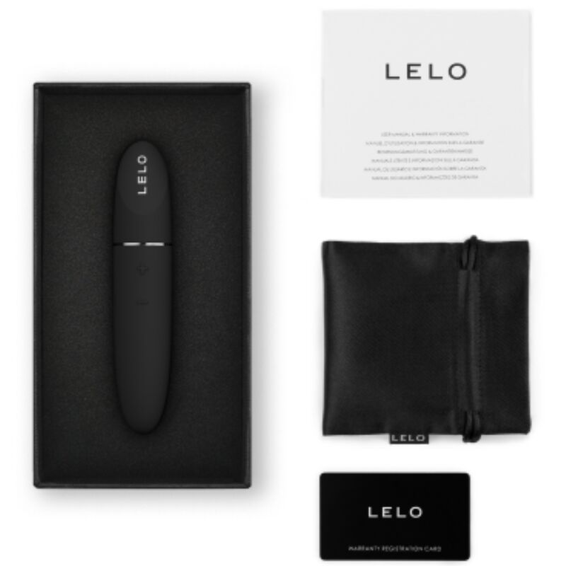 LELO - Mini Vibromasseur Rouge à Lèvres de Voyage Mia 3 - Noir