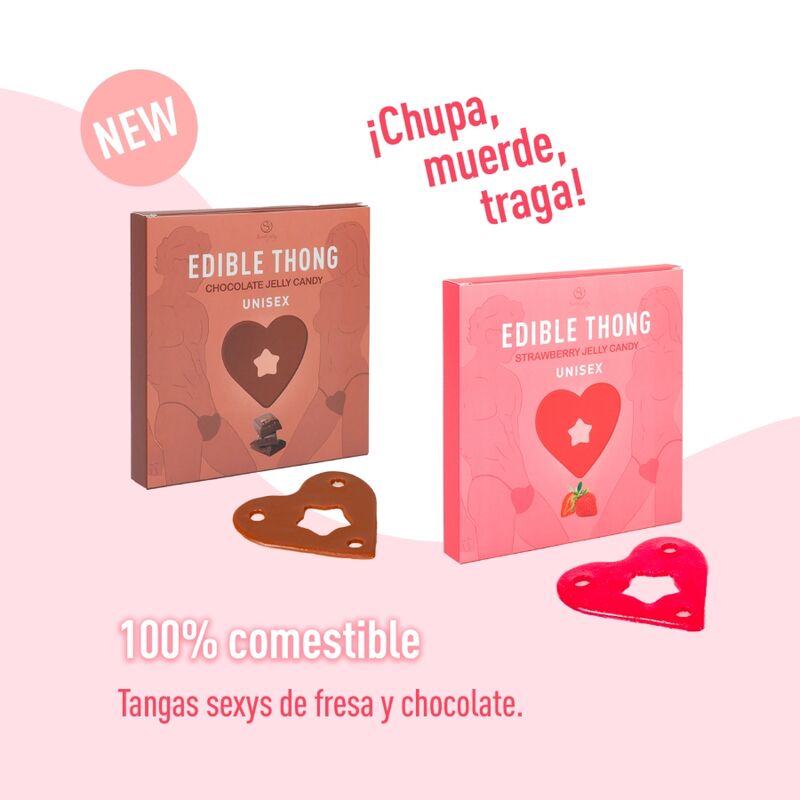 Secret Play - String comestible saveur Chocolat