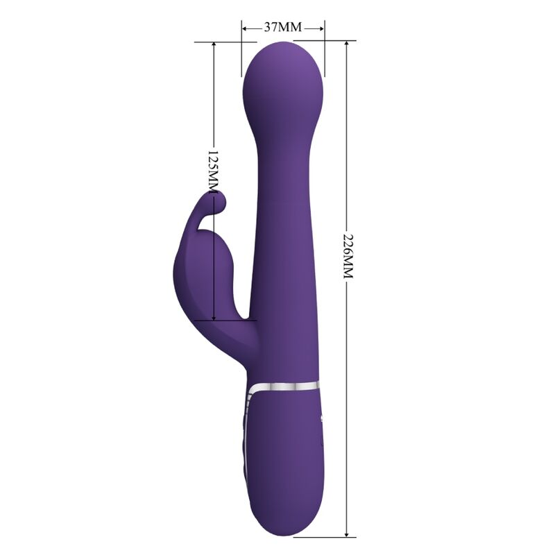 Pretty Love – Stimulateur Rabbit Multifonction 3 en 1 Dejon Violet