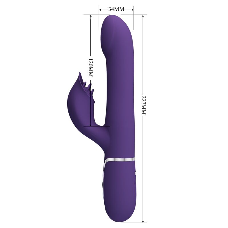 Pretty Love – Vibromasseur double stimulation multifonction 4 en 1 – Violet