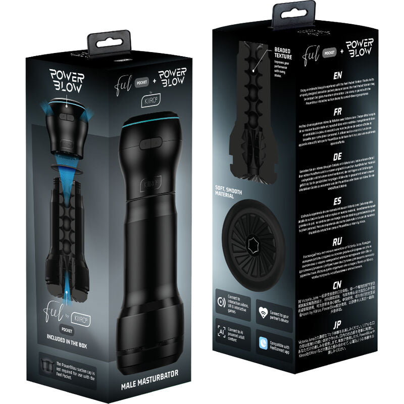 Kiiroo – Masturbateur Compact PocketBlow - Noir