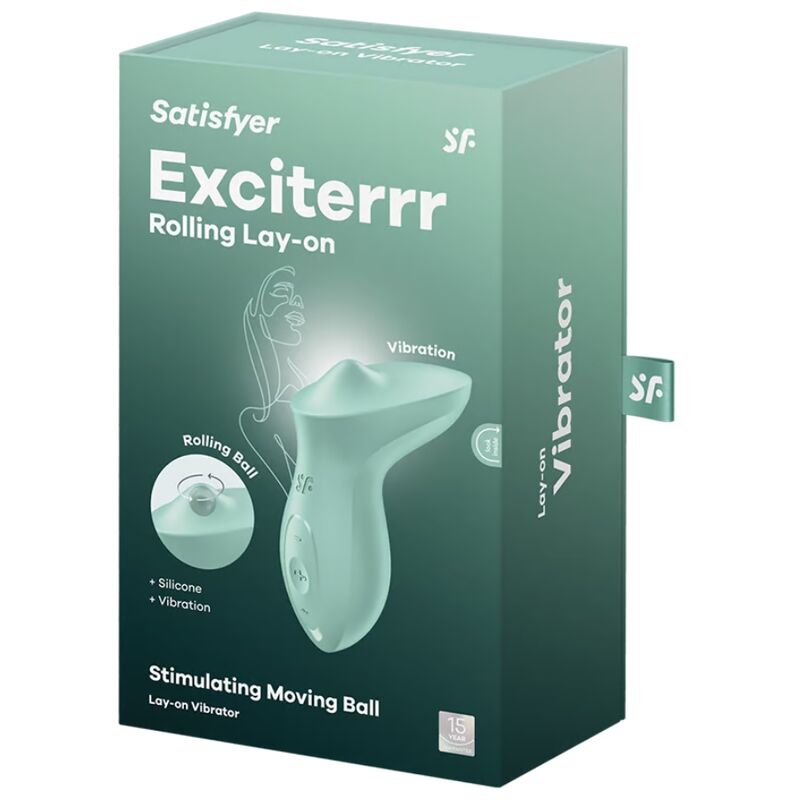 Satisfyer - Vibromasseur à Poser Stimulation Clitoridienne Exciterrr - Vert