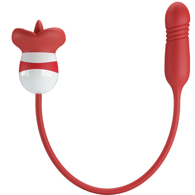 Pretty Love – Stimulateur Féminin Forme Bouche Ashlynn - Rouge
