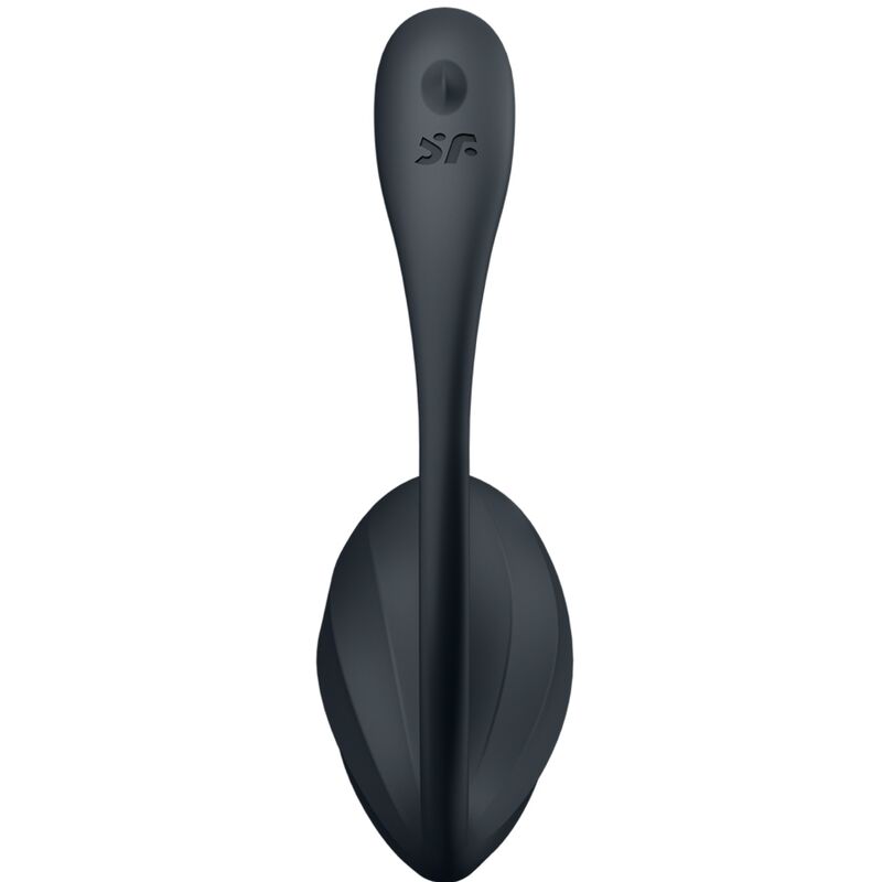 Satisfyer - ribbed petal télécommande de stimulateur de point g noir application gratuite