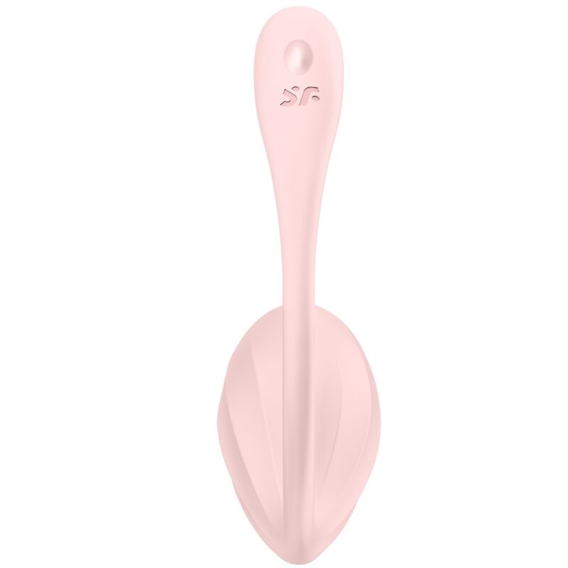 Satisfyer - Œuf Vibrant Connecté et Télécommandé Ribbed Petal - Rose