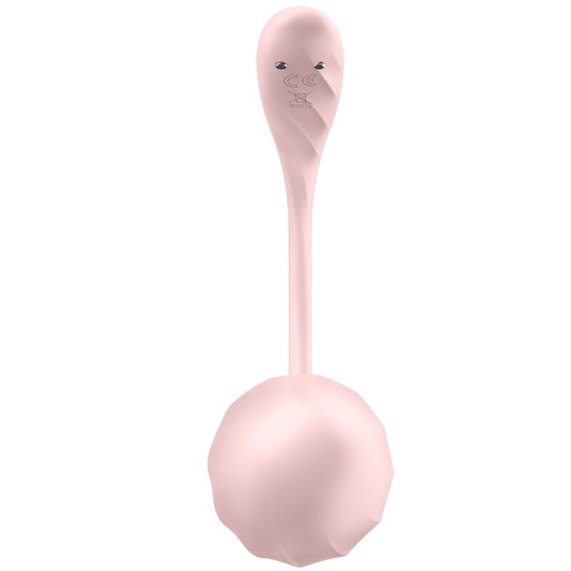 Satisfyer - Œuf Vibrant Connecté et Télécommandé Ribbed Petal - Rose