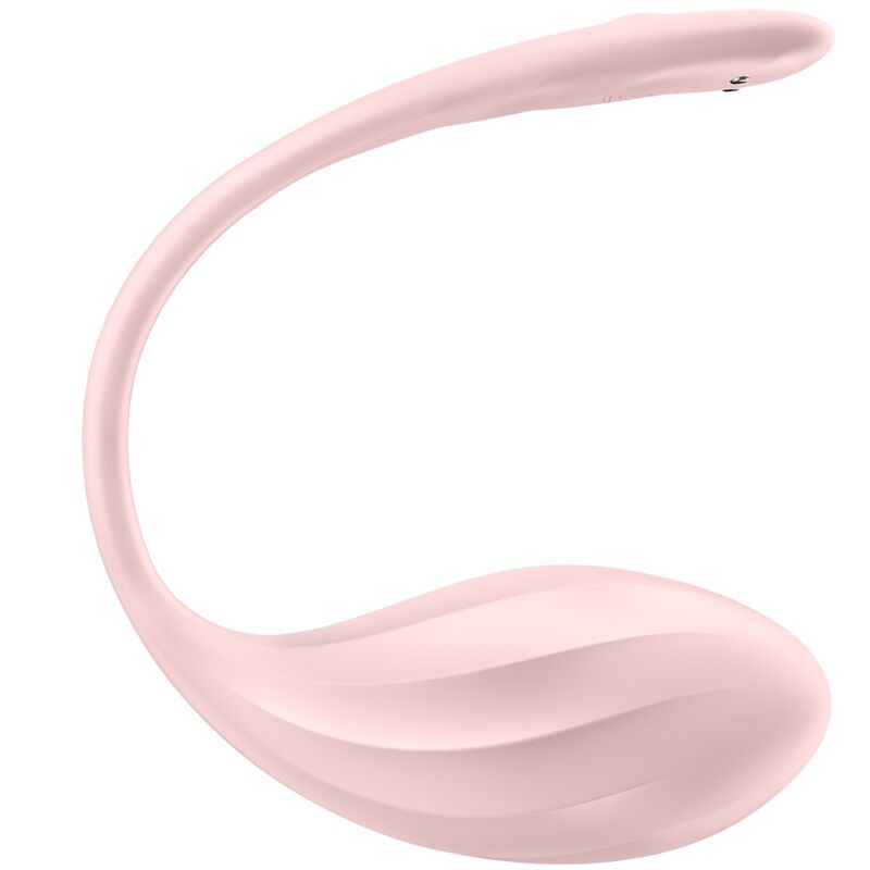 Satisfyer - Œuf Vibrant Connecté et Télécommandé Ribbed Petal - Rose