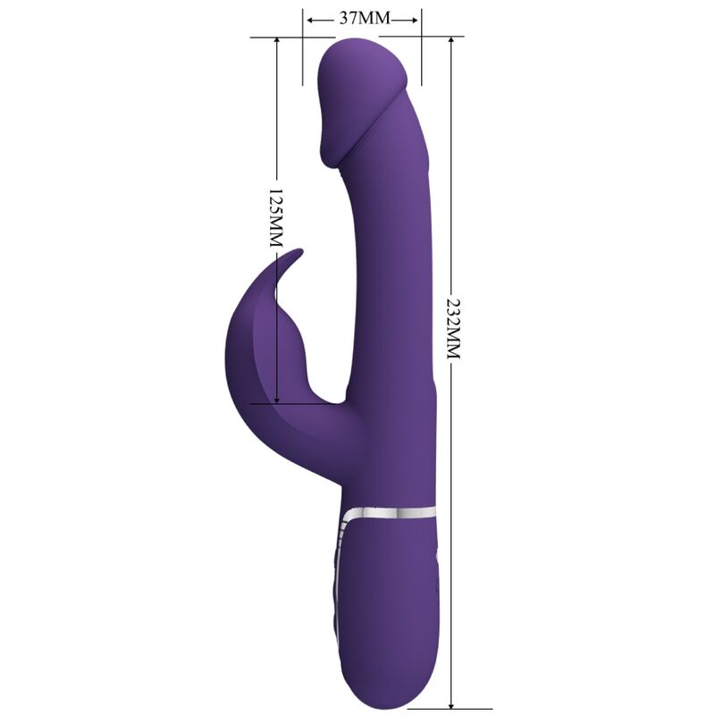 Pretty Love – Vibromasseur double stimulation multifonction 3 en 1 – Violet