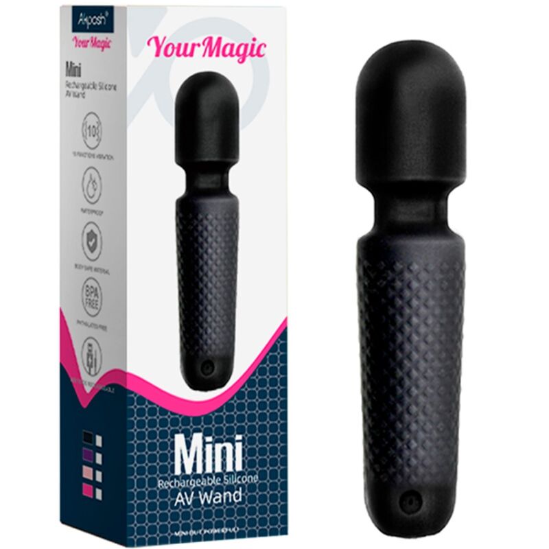 Armony - Mini Masseur wand - 10 modes de vibration - Noir