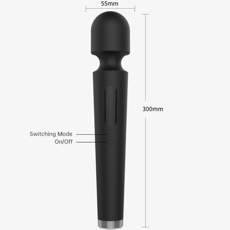 Armony - Masseur wand X Power Large - 7 modes de vibration - Noir