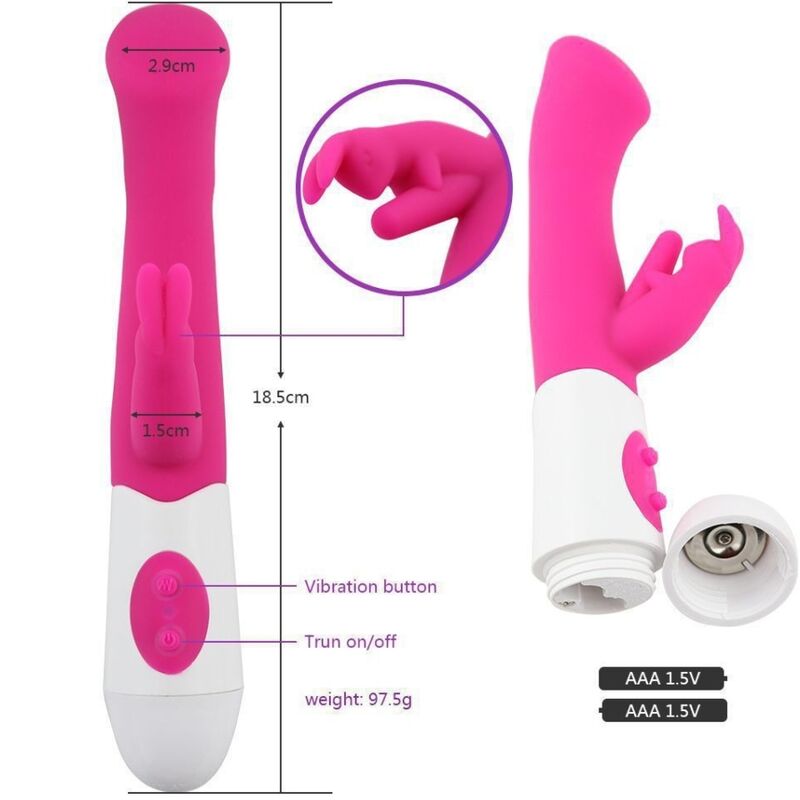 Armony – Vibromasseur Rabbit Point G & Clitoris 10 Vitesses Rose