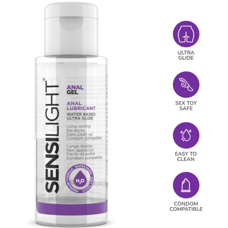 Intimateline – Lubrifiant Anal à l’Eau Sensilight – 30 ml