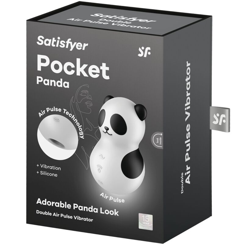 Satisfyer - Mini Vibromasseur Air Pulsé Pocket Panda