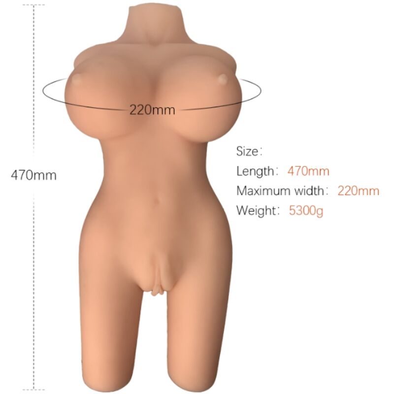 Armony - Masturbateur Buste Femme Ultra Réaliste - 47 cm