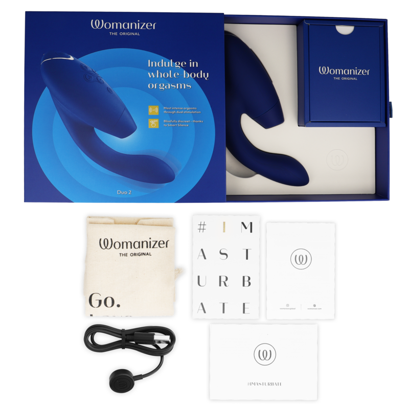 Womanizer - Duo 2 Double Stimulation du Clitoris | Bleu
