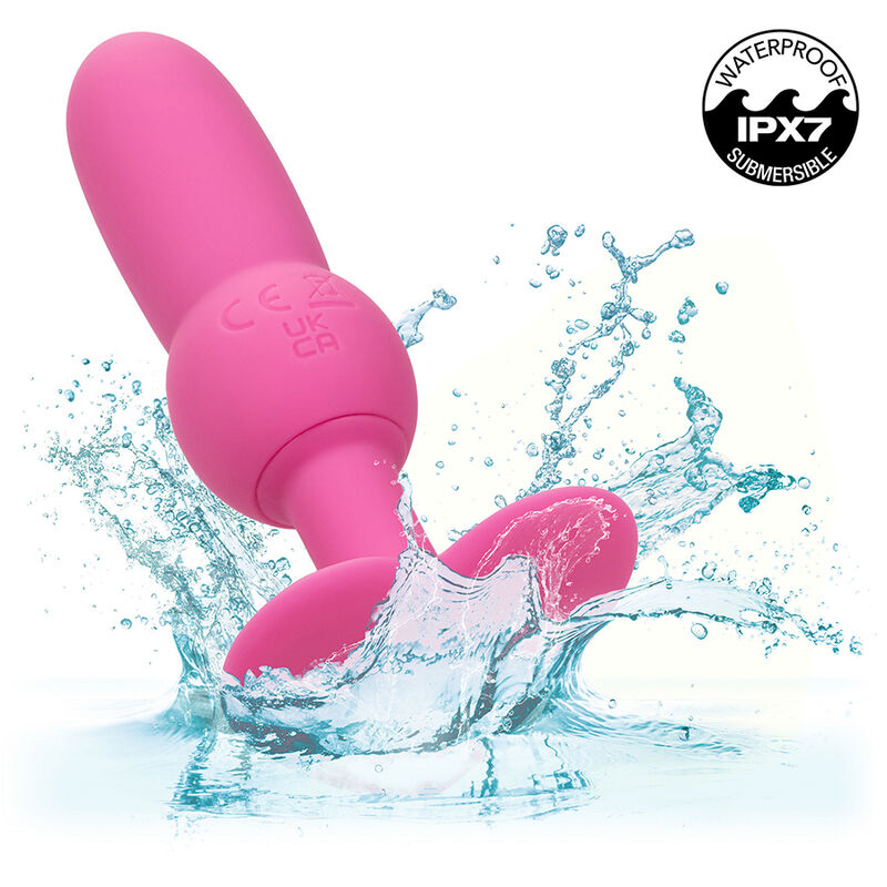 Calexotics - first time sonde anal plug perlée 10 vibrations rose