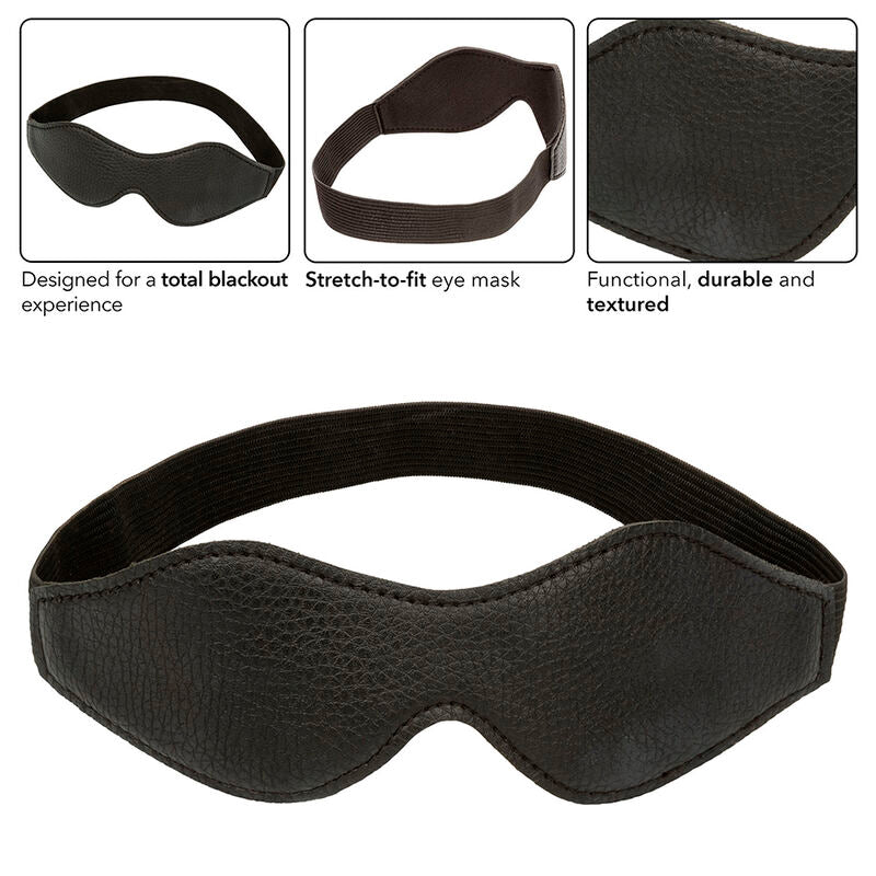 Calexotics - Masque occultant en cuir végan - Noir