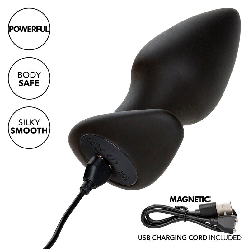 Plug Anal Vibrant Rock Bottom Perfect Probe Noir - CalExotics