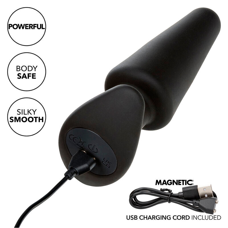 Plug Anal Vibrant Rock Bottom Conique Noir - CalExotics