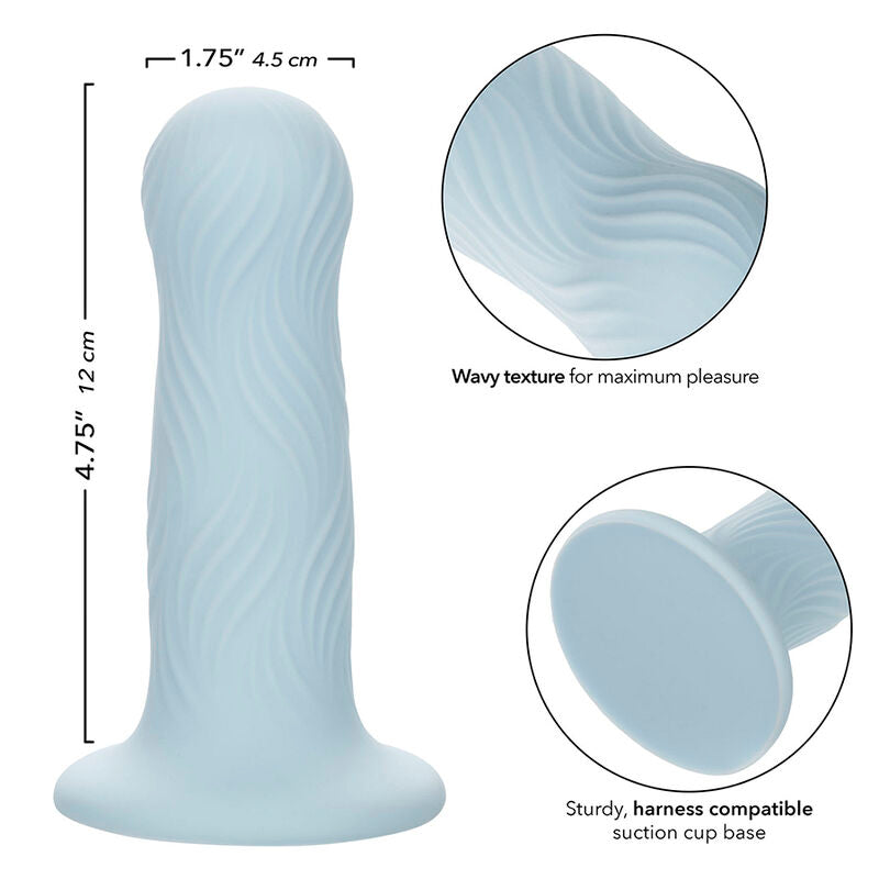 Calexotics - wave rider plug anal en mousse bleu