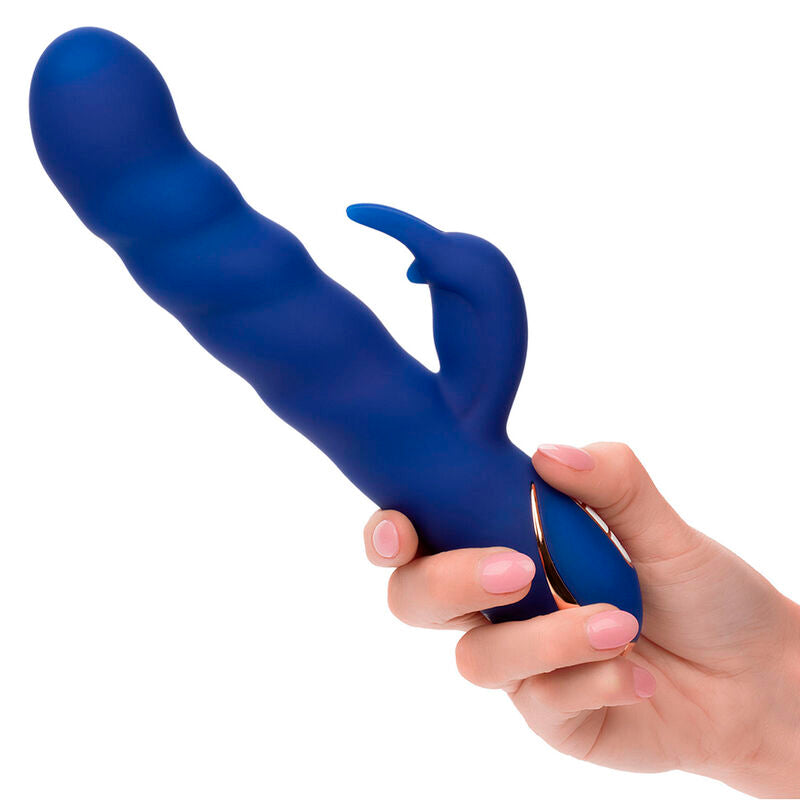 Calexotics – Vibromasseur Rabbit Wave 7 Modes Vibration Étanche Bleu